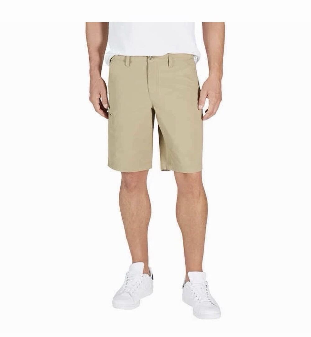 NEW Weatherproof Vintage Men’s Trail Short, Tan, Size 34, 10.5 inseam